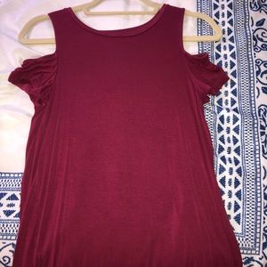 Off the shoulder tank